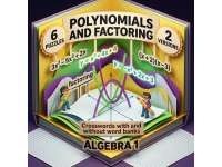Algebra 1 Polynomials Operations and Factoring Crosswords with Word Ba preview