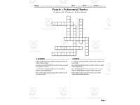 Algebra 1 Polynomials Operations and Factoring Crosswords with Word Ba preview 3