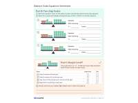 Balancing Algebraic Equations Worksheet preview 2