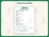 All About Football Worksheet – 1st Grade Sports Practice + Answer Key preview 3