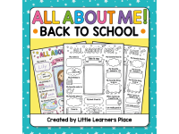 All About Me Back to School Worksheet | First Day of School Activity preview