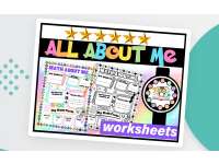 All About Me Math Poster Activity for Back to School with Writing preview