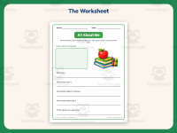 All About Me Worksheet – 1st Grade Back to School Practice preview 2