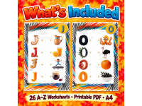 Alphabet Matching Worksheets A–Z: Letter Recognition with Picture Clue preview 3