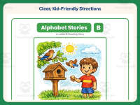 Alphabet Stories Letter B Reading Comprehension Worksheet – 1st Grade preview 4