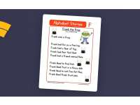 Alphabet Stories Letter F Reading Comprehension Worksheet preview