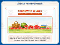 Alphabet Worksheet: Starts With Sounds Reading – 2nd Grade Practice preview 4