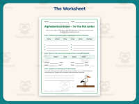 Alphabetical Order To The Fifth Letter Worksheet – 4th Grade Grammar preview 2