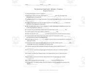 American Experiment - All 5 Episodes Bundle - Worksheets & Answer Keys preview 2