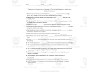 American Experiment - All 5 Episodes Bundle - Worksheets & Answer Keys preview 6