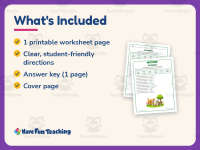 Analogy Fill in the Blanks Worksheet – 3rd Grade Analogies Practice preview 5