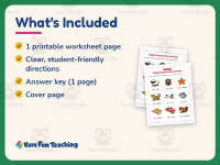 Animal Beginning Digraphs Sounds Worksheet – 1st Grade Animals preview 5