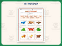 Animal Names Worksheet – 1st Grade Animals Practice + Answer Key preview 2