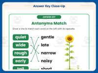 Antonyms Game Worksheet – 2nd Grade Opposites Practice + Answer Key preview 7