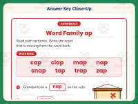 AP Word Family Worksheet – 1st Grade Word Families Practice preview 7