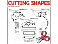 Apple Fine Motor Scissor Skills and Cutting Practice preview 2