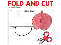 Apple Fine Motor Scissor Skills and Cutting Practice preview 4
