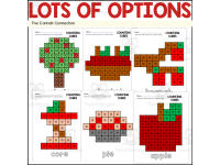 Apple Fine Motor Worksheets with Counting Cubes preview 4