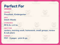 Apple Orchard Dolch Words Worksheet – Preschool Sight Words Practice preview 6