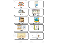 Arabic Picture Vocabulary Flashcards - Home & Furniture preview 2