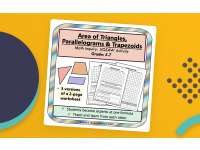 Area of Triangles, Parallelograms & Trapezoids: Middle School Geometry preview