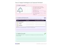 Area of Triangles, Parallelograms & Trapezoids: Middle School Geometry preview 2