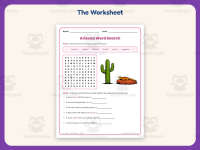 Arizona Word Search Worksheet – 3rd Grade States Practice + Answer Key preview 2