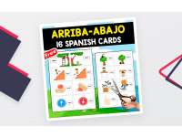 ARRIBA-ABAJO (UP-DOWN) | 16 SPANISH FLASHCARDS preview