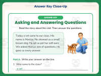 Asking and Answering Questions Worksheet – 1st Grade Prompts Practice preview 7