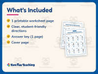 Astronaut Double Digit Subtraction Regroup Worksheet – 2nd Grade preview 5