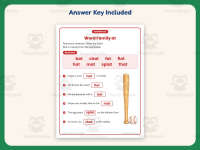 AT Word Family Worksheet – 1st Grade Word Families Practice preview 3