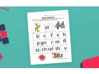 AT Word Family Worksheet preview