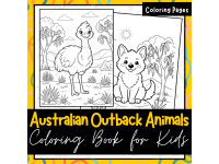 Australian Outback Animals Coloring Pages for Kids preview