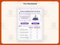 Author and Illustrator of a Story Worksheet – Kindergarten Practice preview 2