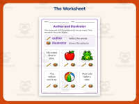 Author and Illustrator Worksheet – Kindergarten Author’s Purpose preview 2