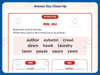 AW, AU Diphthong Worksheet – 2nd Grade Digraphs & Vowels Practice preview 7