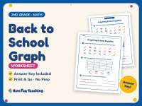 Back to School Graph Worksheet – 2nd Grade Graphing Practice preview