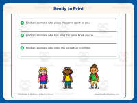 Back to School Scavenger Hunt Worksheet – 2nd Grade Holiday Practice preview 7