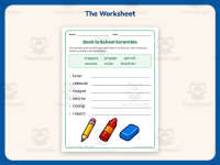 Back to School Scramble Worksheet – 2nd Grade Spelling Practice preview 2