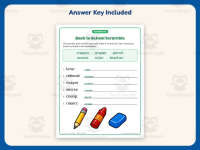 Back to School Scramble Worksheet – 2nd Grade Spelling Practice preview 3