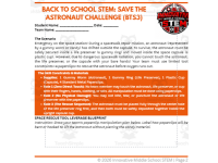 Back to School STEM Activity: Save the Astronaut Challenge (BTS3) preview 2