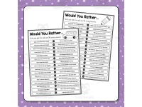 Back to School Would You Rather Icebreaker, Get to Know You First Days preview 4