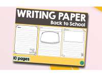 Back-to-School Writing Paper – Primary Templates preview