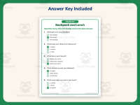 Backpack and Lunch Reading Comprehension Worksheet – 1st Grade preview 3