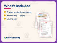 Bacon and Wool: Grandkids – Reading Worksheet – 3rd Grade Practice preview 5
