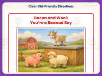 Bacon and Wool: You’re a Baaaad Boy – Reading Worksheet – 3rd Grade preview 4