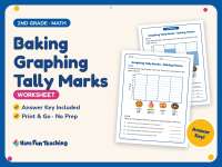 Baking Graphing Tally Marks Worksheet – 2nd Grade Math Practice preview