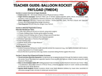 Balloon Rocket Payload STEM Challenge (FME04) preview 2