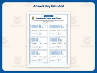 Base 10 Blocks Place Value Worksheet – 2nd Grade Math Practice preview 3