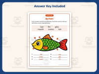 Basic Fish Parts Worksheet – K-2nd Grade Anatomy & Animals Practice preview 3